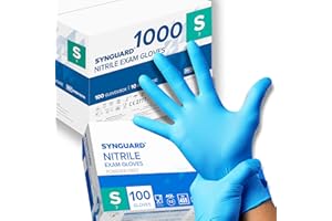 R MOVE 1000 guantes de nitrilo sin polvo, sin látex, hipoalergénicos, certificados CE según EN455, guantes médicos desechables (Talla S)