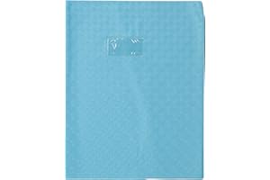 CALLIGRAPHE Clairefontaine 72422C - Funda protectora para libro de ejercicios (PVC, tamaño A4+ (240 x 320 mm), tamaño A4+ (240 x 320 mm), color azul claro