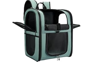 Apollo Walker Cat Carrier and Dog Carrier, for Large and Small Cat Pets (2-15 kg), Breathable Mesh Pet Carrier, Ideal for Hiking, Travel, and Outdoor Activities (Blue)