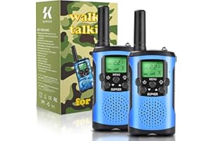 SK SUPKER Walkie Talkies for Kids, Toys for 3 to 14 Year Old Children's 2 Way Radio 3 Miles Range for Outside Adventure Game Camping Hiking (T-339 Blue)