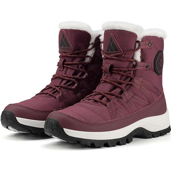 Polar traagschuim dames buitenzak binnenrits thermisch waterdicht diep profiel rubberen zool snowboots - grijs/grijze shearling - UK5 / EU38 - YC0619