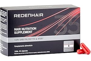Redenhair Hair Nutrition Supplement Comprimidos, Pastillas Crece Pelo, Tratamiento Anticaída de Cabello, Estimulador Crecepelo, Anticaída Cabello Mujer y Hombre, Cápsulas, 60 Unidades