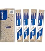 55 Stück Radierbare Kugelschreiber Minen 0,5mm Blau - Mit Radiergummis & Gelschreibern