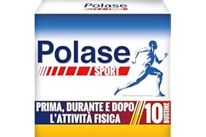 Polase Sport, Magnesio e Potassio Integratore Alimentare, Prima, Dopo, Durante l'Attività Fisica, con Vitamina C, Sali Minerali e Maltodestrine, Energetico Salino, Gusto Arancia, 10 Bustine