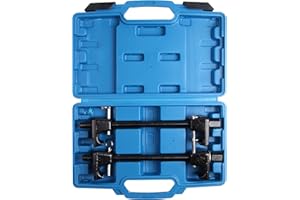 ‎LLCTOOLS LLCTOOLS Kfz Dog - 2 TLG. Profi Federspanner Set | Feder Spanner mit Koffer 300MM | Max. Einspannweite 260 mm | inkl. geschmiedeter Haken & gehärteter Mittelschraube
