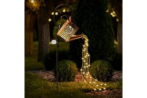 Comius Sharp Lanterne Solari da Esterno, Lampade Solari da Giardino in Metallo, IP65 Impermeabile Luci Solare da Giardino con Gancio da Pastore per Tavolo Prato Balcone Natale Giardini Decorazioni