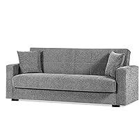 Divano Letto 3 Posti HOMCOM - Schienale Reclinabile, Tessuto Grigio, Gambe Legno - Foto 10