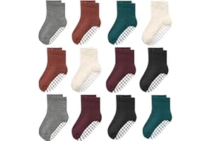 HYCLES Skarpety antypoślizgowe dla dzieci, antypoślizgowe, bawełniane, dla chłopców i dziewczynek