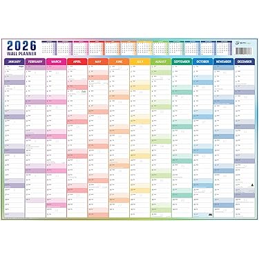 2026 Bucket List Calendar 2026 Inspirational 12-Month Wall Calendar