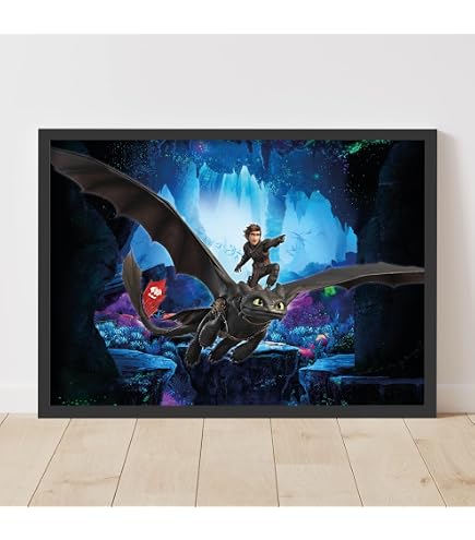 Poster Maxi Officiel How To Train Your Dragon (Movie) - 61 X 91.5 Cm - Décoration Murale Pour Chambre, Bureau, Fans