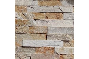 Livelynine Papel Pintado 3D Piedra Vinilos Decorativos Autoadhesivo Revestimiento de Paredes PVC Cocina Tapiz Rollo 40CMX2M