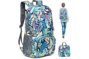 Luckits Foldable Ultralight Packable Backpack Unisex Durable Handy Daypack per campeggio all'aperto Escursionismo Viaggi Scuola di ciclismo