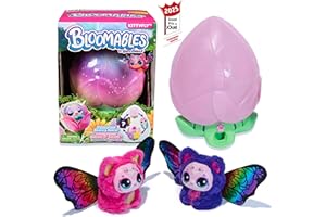 Hatchimals - Bloomables Ma Fleur Magique KittyFly - Chenille Papillon Double Éclosion À Répéter - Peluches Et Animaux Interactifs - 100 Sons & Réactions - Jouet Enfant 5 Ans Et + - Modèle Aléatoire