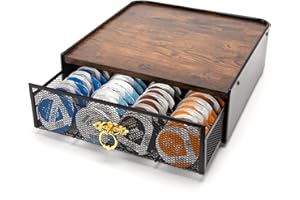 SYSYLY Szuflada do przechowywania kapsułek do kawy kompatybilna z Tassimo, uchwyt na kapsułki do kawy, stojak na ekspres do kawy z organizerem na strąki