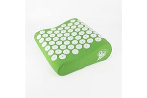 OLYMP Coussin d'acupression Shanti Détente Coussin Vert Coussin de Nuque Ongles Coussin iplikator 32 x 32 x 10 cm
