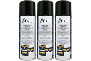 ARLI Aktivator Spray Aushärtungsbeschleuniger für Sekundenkleber 3x 200ml Aerosol Sprühdose ist geeignet für alle Schnellkleber auf Basis von Cyanacrylat sorgt für blitzschnelles Aushärten (3 Stück)