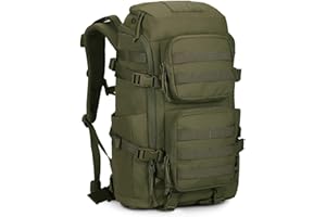 ROOT THREE Sac à dos Tactique Militaire 45L, Sac à Dos Etanche à Rangement Multifonctionnel avec Compartiment pour Ordinateur Portable 17", Sac a Dos de Trekking/Randonnée