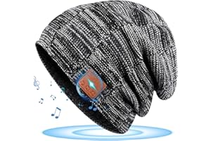 HANPURE Gorro Bluetooth Regalos Originales Para Hombre Regalos Navidad Bluetooth Gorro Hombre Gorro Con Auriculares Bluetooth 5.0 Regalo para Hombre Mujer Regalo Cumpleaños Hombre Padre, Negro, Talla Única