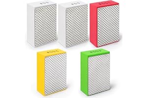 Hakkin 5Pcs Diamond Hand Polishing Pads for Ceramic Tile Glass Grinding, Sanding Blocks Polishing 60#, 100#, 200#, 400#