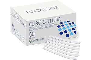 EUROFARM Eurosuture Skin Closure Sterile Suture Strips, Dynamic Adherence and Superior Security for Wounds (mm 3 x mm 75-250 Strips)