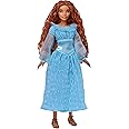DISNEY Arielle, die Meerjungfrau - Menschliche Version im blauen Kleid mit beweglichen Gelenken und langem rotem Haar für end