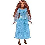 DISNEY Arielle, die Meerjungfrau - Menschliche Version im blauen Kleid mit beweglichen Gelenken und langem rotem Haar für end