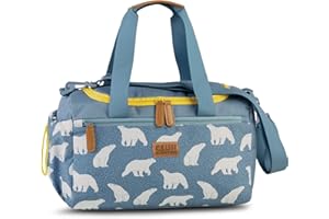 Glühwürmchen FABRIZIO Sporttasche Kinder Reisetasche blau rot grün 35 x 21 x 18 (Hellblau)