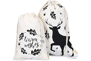 Papierdrachen Lot de 2 sacs de Noël 30 x 45 cm + 40 x 60 cm