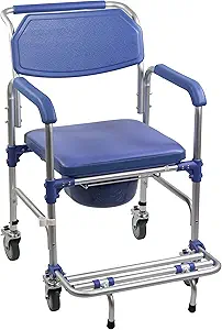 KosmoCare Premium Imported Aluminum Shower Wheelchair