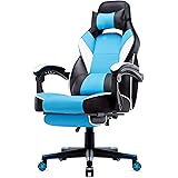 Com4Gaming Argon Arctic Blue Gaming Stuhl - Ergonomischer Bürostuhl Mit Klimatisierung & Lordosenstütze