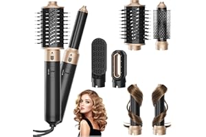 Sealong 6 in 1 Airstyler Set mit 1000W | Multifunktionaler Hairstyler als Warmluftbürste, Lockenstab Automatisch, Glätteisen & Haartrockner | Für Trockenes Haar, Volumen, Locken & Glätten