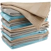 Microfibre Cloth, 12 Units of Drying Dishes or Cutlery, Ultra Soft, Lint-Free Quick Drying Special for Kitchen 40 x 40 cm