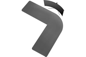 CENNBIE L Shaped Desk Pad,‎‎‎‎(130x130) x40cm Corner Leather Desk Pad,l Shaped Desk Gaming mat,Waterproof l Shaped Leather Mouse pad,Home Office Accessories Corner Desk Mat(Grey)