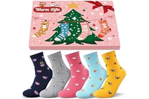URECOVER Stocking Fillers Women Ladies Socks: Cute Animal Socks Womens 4-7, Novelty Funny Girls Socks, Xmas Christmas Gifts for Women Her Mum Gifts, Presents for Women Stocking Fillers for Teenage Girls Gifts