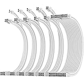 AsiaHorse Actualización 16AWG PSU Cable Extension, PC Kit de cables para GPU/CPU, Extensiones de cable de alimentación con pe