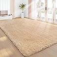 Sour Lemon Rugs Living Room 120x160cm, Beige Area Rugs for Bedroom, Washable Anti Slip Extra Large Shaggy Soft Rug Fluffy Modern Floor Carpets Mat Beside Rugs for Kids Living Room