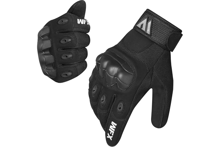 WFX Motorcycle Gloves Full Finger Touchscreen Breathable Protective Motorbike Gloves for Riding Road Racing Climbing Motocross Racing Cycling BMX ATV MTB for Men and Women