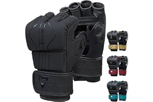 MYTRA FUSION Gants MMA pour Homme et Femme – Gants Sparring Open Palm Respirants, Gants Grappling pour Kickboxing, Muay Thai, Combat en Cage, MMA et Entraînement en Arts Martiaux