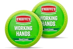 ‎O'KEEFFE'S O'Keeffe's Working Hands, 96g Tiegel 2 Pack - Handcreme für extrem trockene, rissige Hände | Erhöht sofort den Feuchtigkeitsgehalt, bildet eine Schutzschicht und verhindert Feuchtigkeitsverlust