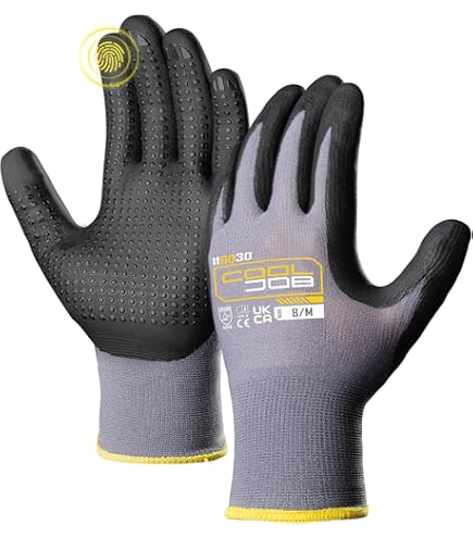 Amazon: 6 Pairs - Micro-Foam Nitrile Safety Work Gloves, Non-slip Dot - View #6