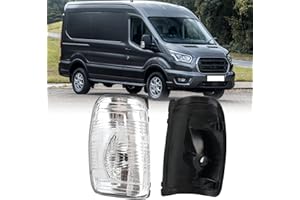 JSKAPA Side Wing Mirror Indicator Light Cover Fit For Ford Transit T150 250 350 2015 2016 2017 2018 2019 2020 2021 Right Driver Side Off Side (Right Side)