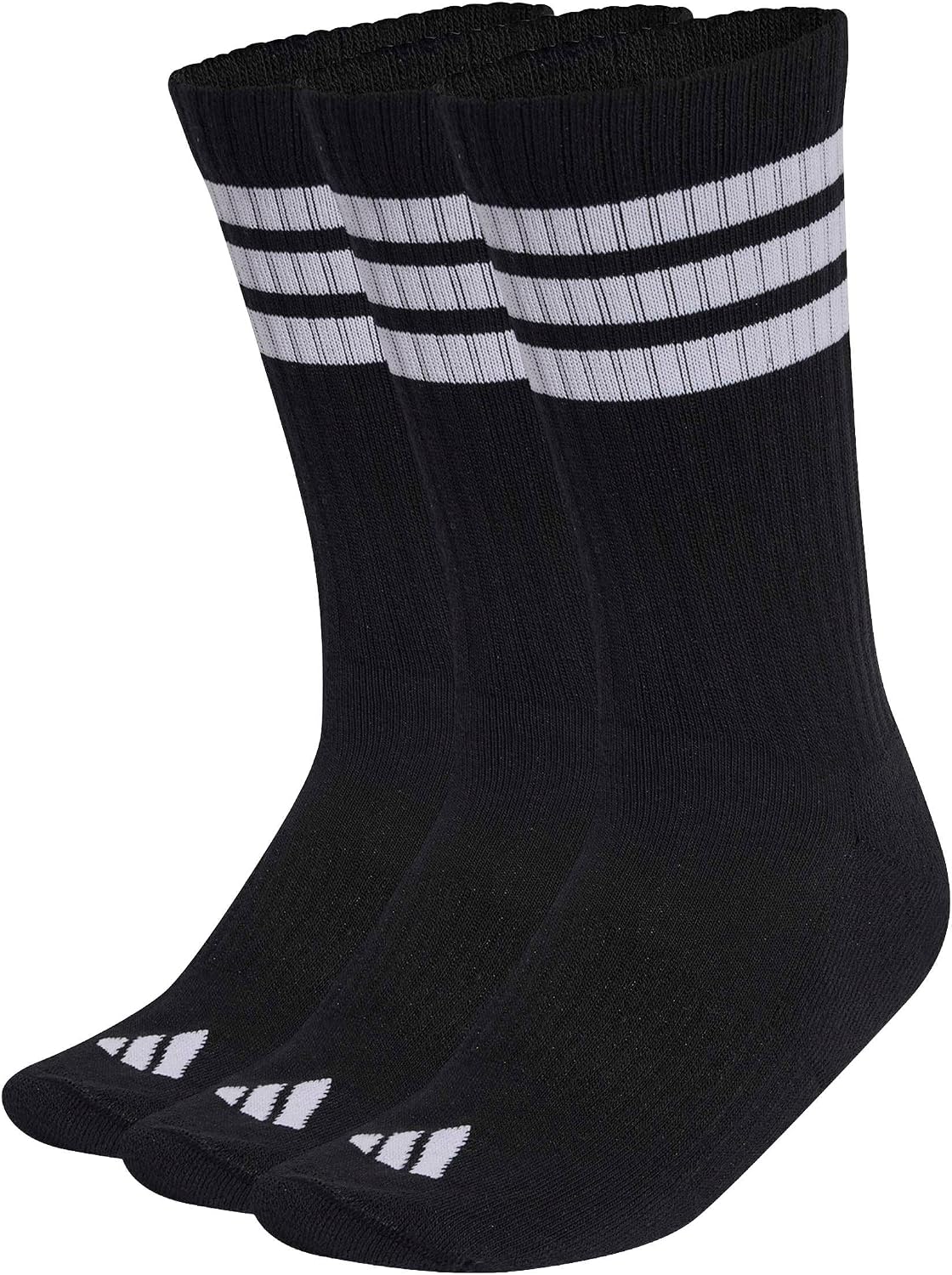 adidas 3-Stripes Cushioned Crew Socks 3 Pair Pack