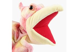 LOMTRATS Marionetas de Mano de Dinosaurios para niños,Incluye Triceratops y Tyrannosaurus Rex con Bocas Abiertas móviles, Contar Historias,Regalos de cumpleaños