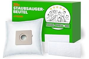 SAUG-FREUnDE 20 bolsas de aspiradora para Rowenta Compacteo Ergo RO 5221 EA, RO 5223 GA, RO 5227 EA, RO 5243 EA, RO 5253 EA, RO 5254 EA, RO 5255 EA, RO 5265 EA, RO 5271 GA, RO 5273 EA, 5295 EA.