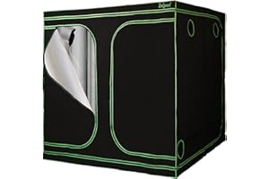 Zelsius Tente de Culture MyHomeGrow | Chambre ou Armoire de Culture, Chambre Noire, Serre (200 x 200 x 200 cm, Noir)