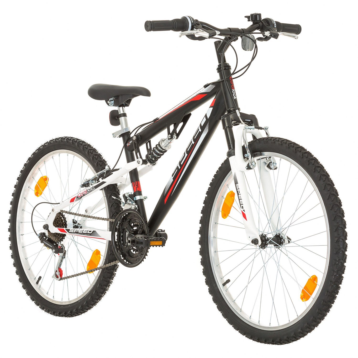 €189.99 Multibrand, PROBIKE Speed 24, 24 Pollici, 330mm, FSP Mountain Bike,  18 velocità, Unisex, Set parafango, Nero Opaco - bikewebshop.it