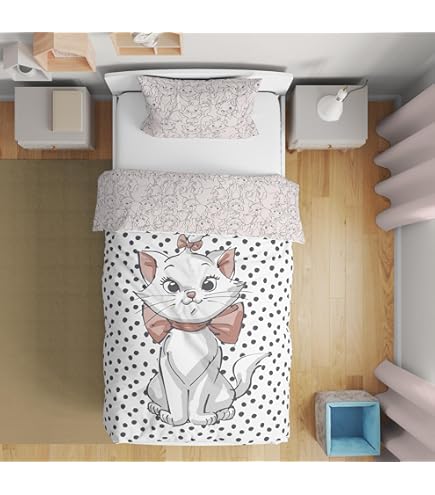 Marie Cat Dekbedovertrek 140 x 200 cm - Flowers