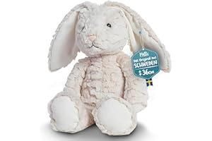 Mollis Kuscheltier - Kuschelhase - 36 cm - Plüschtier-Hase - Kinder-Kuscheltier - weiches Stofftier für Kinder und Babys