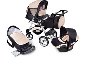 Urbano Cochecito de Bebe 3in1 Combi Carrito SILLA de COCHE by GaGaDumi (U3-Sandy)