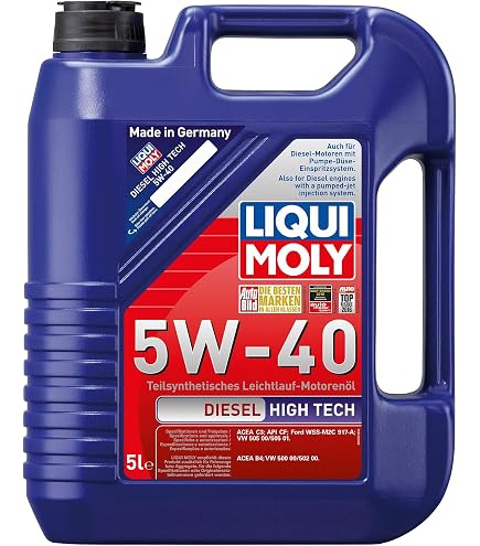 LIQUI MOLY Motoröl 5W-40 Leichtlauf HC Synthese – 5 Liter, ACEA A3/B4, API SN, Für Viele VW Modelle